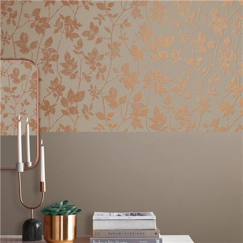 GRAHAM AND BROWN Silhouette WALLPAPER COLLECTION Luna 113946 Natural