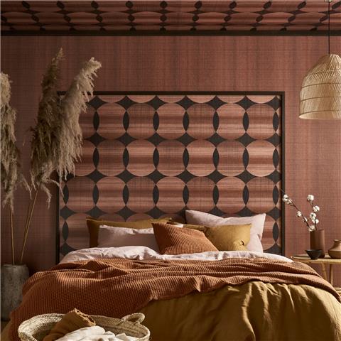 GRAHAM AND BROWN Oblique WALLPAPER COLLECTION Tromonto 113950 Amber