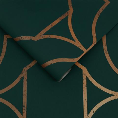 GRAHAM AND BROWN Imperial WALLPAPER COLLECTION Versailles 113959 Emerald