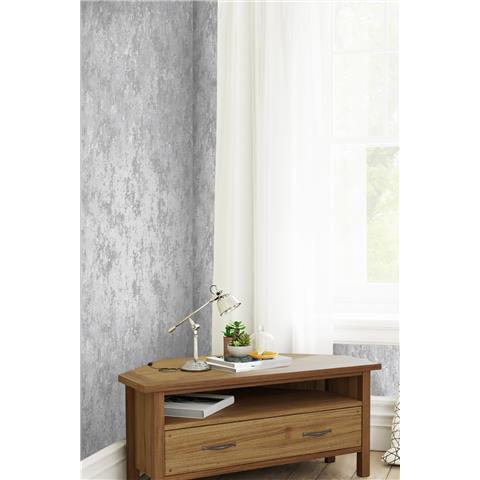 LAURA ASHLEY WALLPAPER Whinfell 114915 Silver