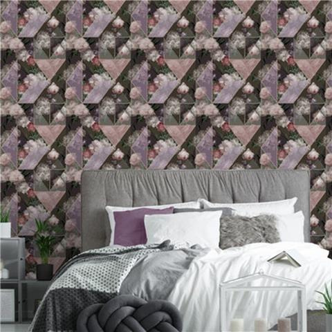 Super Fresco Easy wallpaper Medley Fig Floral 117737 Purple