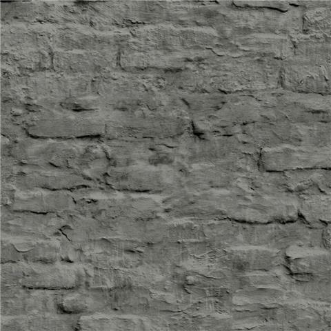 NEXT Contemporary brick WALLPAPER 118306 Grey