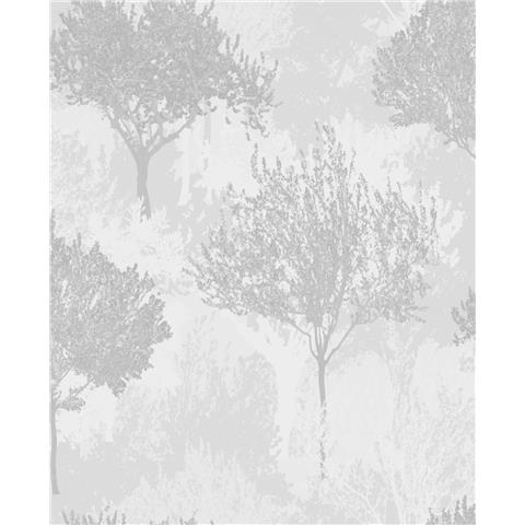 Super Fresco Easy Zen Birch Wallpaper 118705 Silver