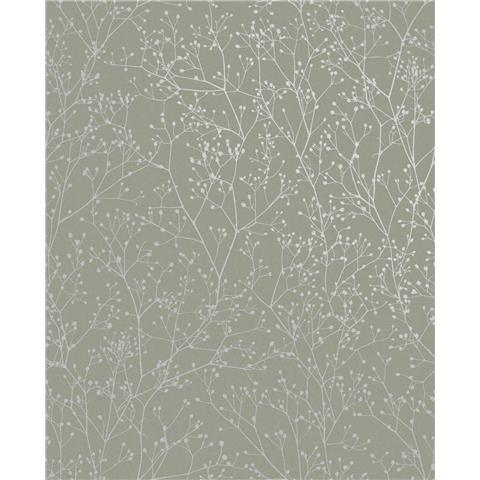 Clarissa Hulse Gypsophila Wallpaper 120388 Spring Green/Silver