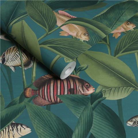 Graham and Brown Aquarium Wallpaper 124113 Teal