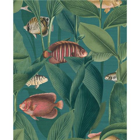 Graham and Brown Aquarium Wallpaper 124113 Teal