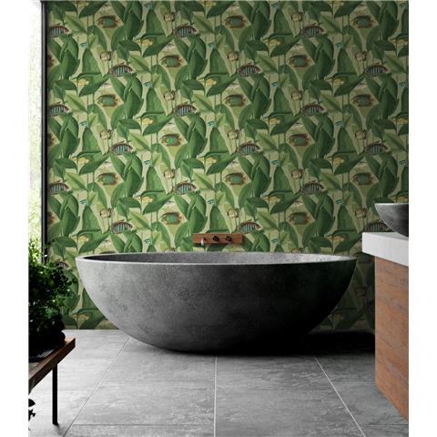 Graham and Brown Aquarium Wallpaper 124114 Green