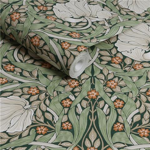 William Morris at Home Wallpaper Pimpernel 124242 Green