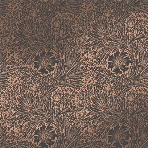 William Morris at Home Wallpaper Marigold Fibrous 124254 Charcoal