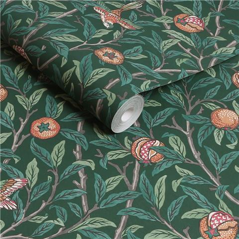 William Morris at Home Wallpaper Bird and Pomegranate 124260 Green
