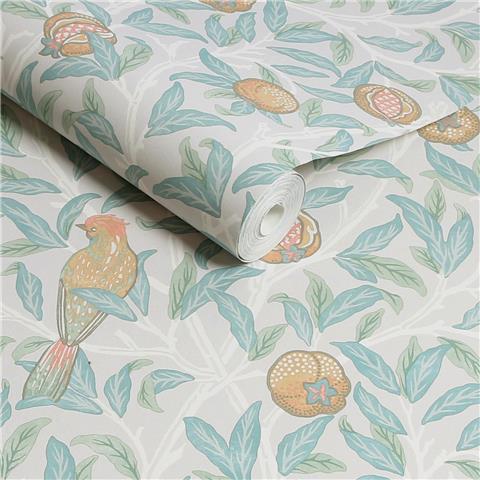 William Morris at Home Wallpaper Bird and Pomegranate 124261 Duck Egg