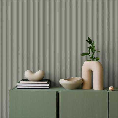 Super Fresco Tactile Pinstripe Textured Wallpaper 125105 Sage