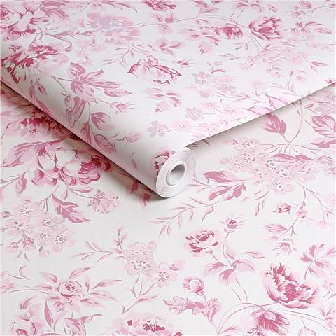 Rachel Ashwell Shabby Chic Wallpaper Romantic Rose 125110 Pink