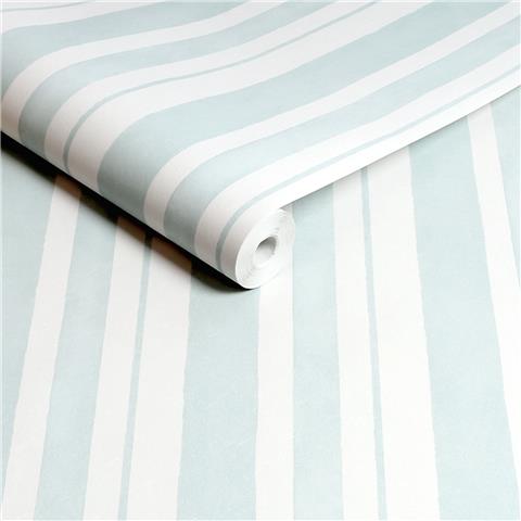 Rachel Ashwell Shabby Chic Wallpaper Watercolour Stripe 125117 Blue