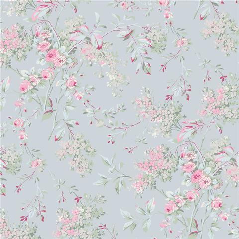 Rachel Ashwell Shabby Chic Wallpaper Chelsea 125123 Blue