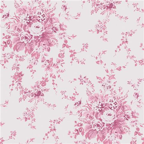 Rachel Ashwell Shabby Chic Wallpaper Garden Floral 125126 Pink Tonal