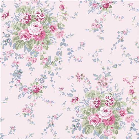 Rachel Ashwell Shabby Chic Wallpaper Garden Floral 125127 Pink/Blue