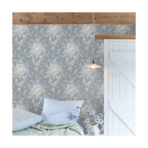 Rachel Ashwell Shabby Chic Wallpaper Garden Floral 125129 Grey