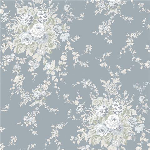 Rachel Ashwell Shabby Chic Wallpaper Garden Floral 125129 Grey