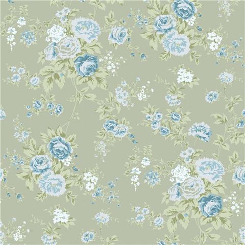 Rachel Ashwell Shabby Chic Wallpaper Wild Flower 125131 Sage