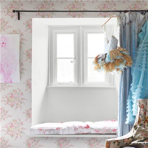 Rachel Ashwell Shabby Chic Wallpaper Rose Blossom 125135 Pink/Multi