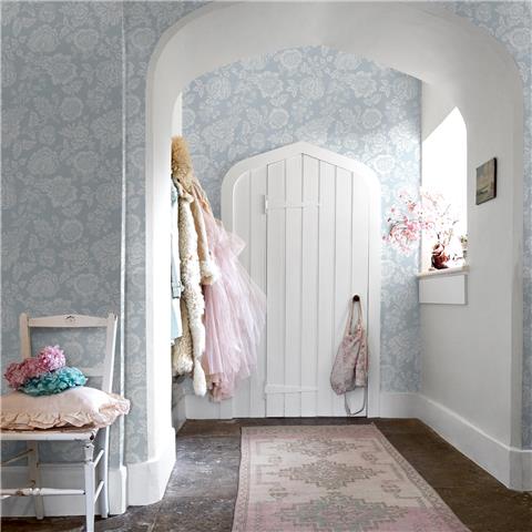 Rachel Ashwell Shabby Chic Wallpaper Stipple 125141 Blue