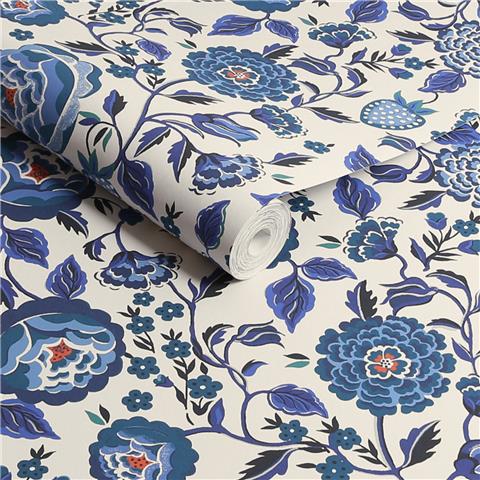 Cath Kidston Wallpaper Strawberry Garden 125498 Blue