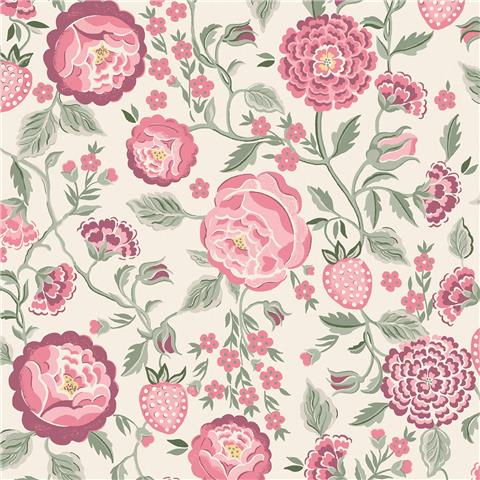 Cath Kidston Wallpaper Strawberry Garden 125499 Spring