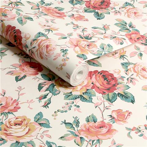 Cath Kidston Wallpaper Garden Rose 125501 Autumn