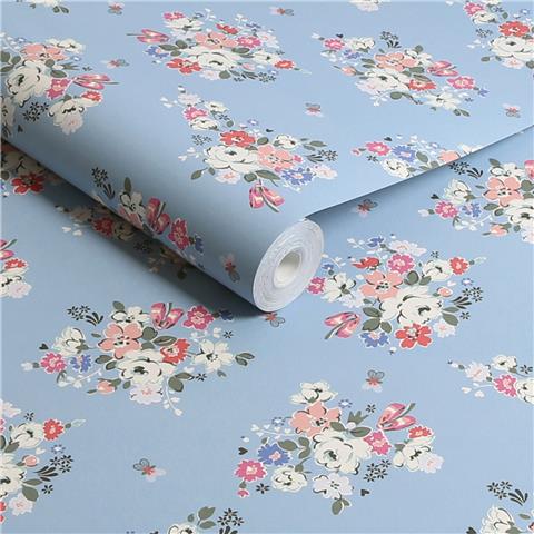 Cath Kidston Wallpaper Clifton Floral 125507 Blue