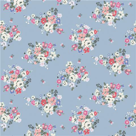 Cath Kidston Wallpaper Clifton Floral 125507 Blue