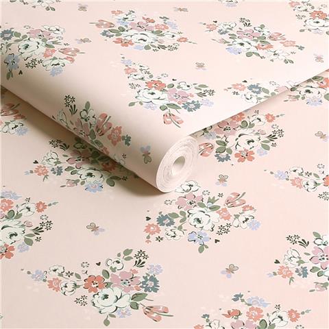 Cath Kidston Wallpaper Clifton Floral 125508 Pink