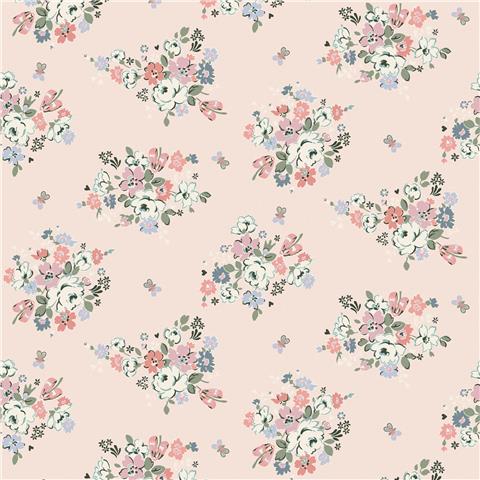 Cath Kidston Wallpaper Clifton Floral 125508 Pink