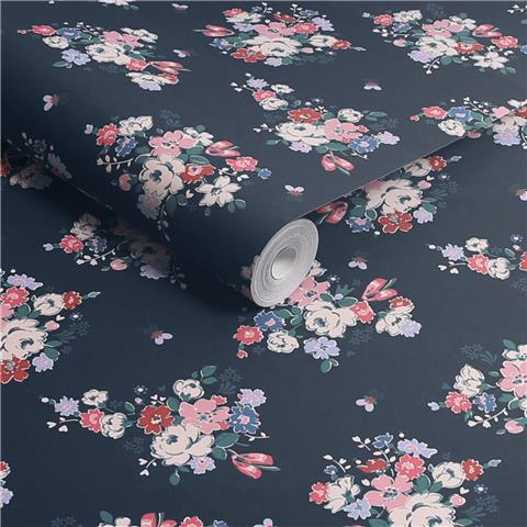 Cath Kidston Wallpaper Clifton Floral 125510 Navy