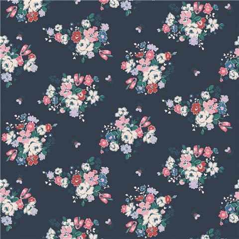 Cath Kidston Wallpaper Clifton Floral 125510 Navy