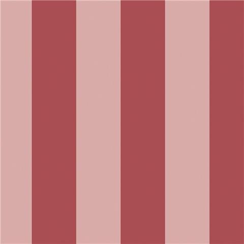 Cath Kidston Wallpaper Canopy Stripe 125519 Pink/Red