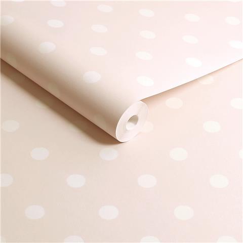 Cath Kidston Wallpaper Button Spot 125520 Pink