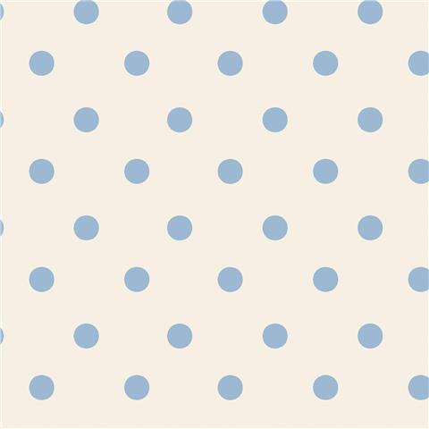 Cath Kidston Wallpaper Button Spot 125522 Blue