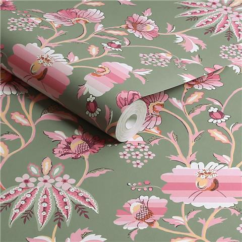 Cath Kidston Wallpaper Friendship Garden 125524 Sage