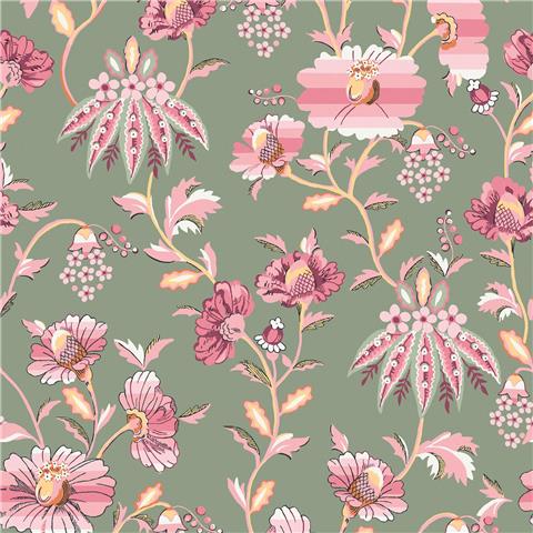 Cath Kidston Wallpaper Friendship Garden 125524 Sage