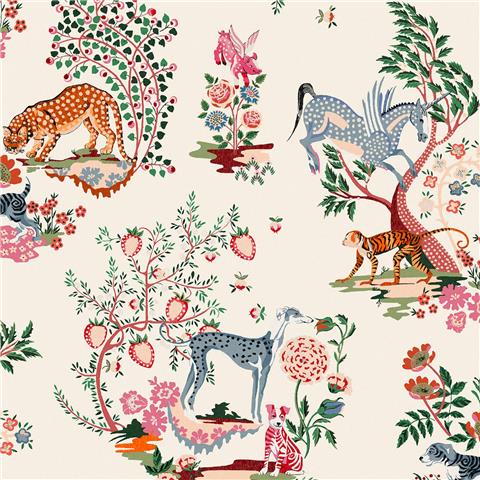 Cath Kidston Wallpaper Painted Kingdom 125527 Natural