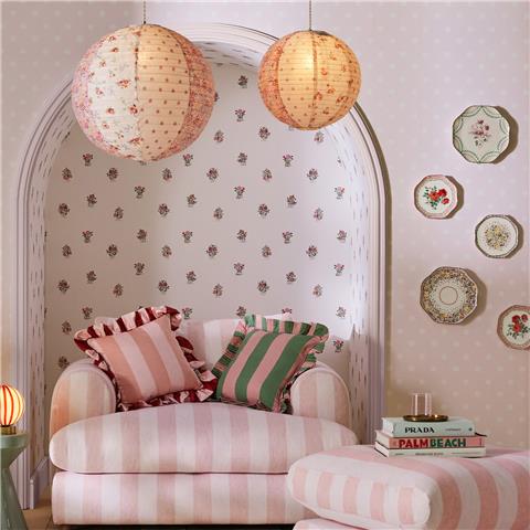 Cath Kidston Wallpaper Kingdom Posey 125530 Rose