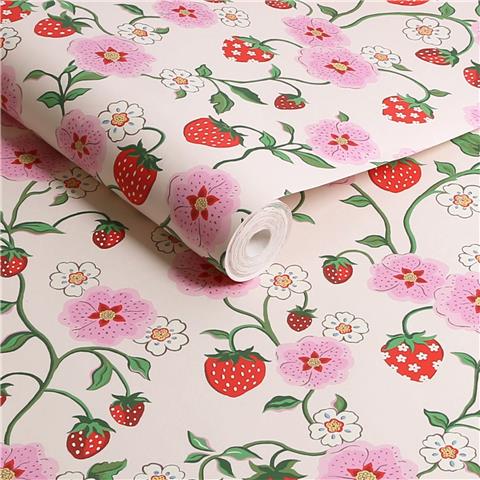 Cath Kidston Wallpaper Strawberry 125531 Spring