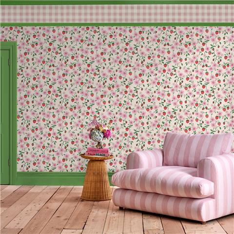 Cath Kidston Wallpaper Strawberry 125531 Spring