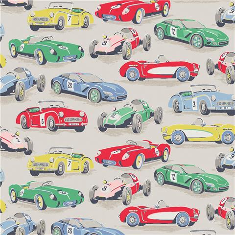 Cath Kidston Wallpaper Vintage Cars 125535 Multi