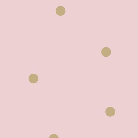 Make Believe Wallpaper- Dotty 12604 Pink/Gold