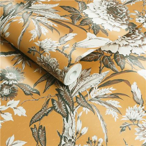 Graham and Brown Perrow Wallpaper 127912 Yellow