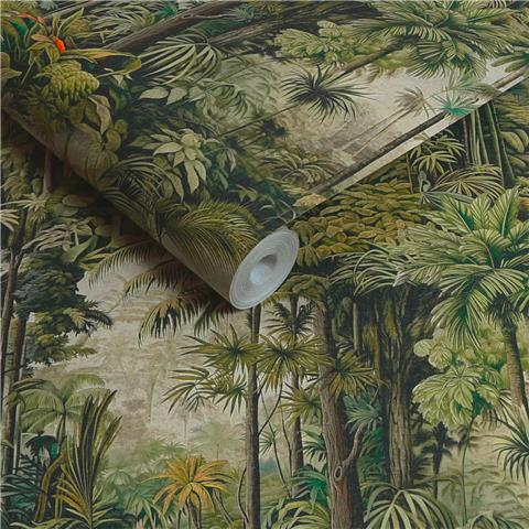 Graham and Brown Benmore Ridge Wallpaper 127913 Lush Green