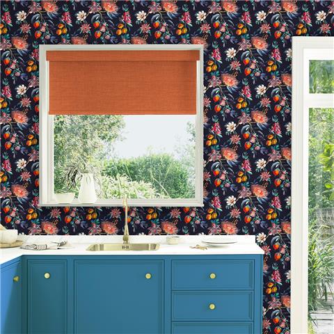 Graham and Brown Physic Garden Wallpaper 127917 Navy