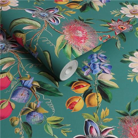 Graham and Brown Physic Garden Wallpaper 127918 Teal